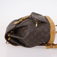 Louis Vuitton Vintage Montsouris Backpack Monogram Canvas Brown Canvas Backpack Bag (Authentic Pre-Loved)