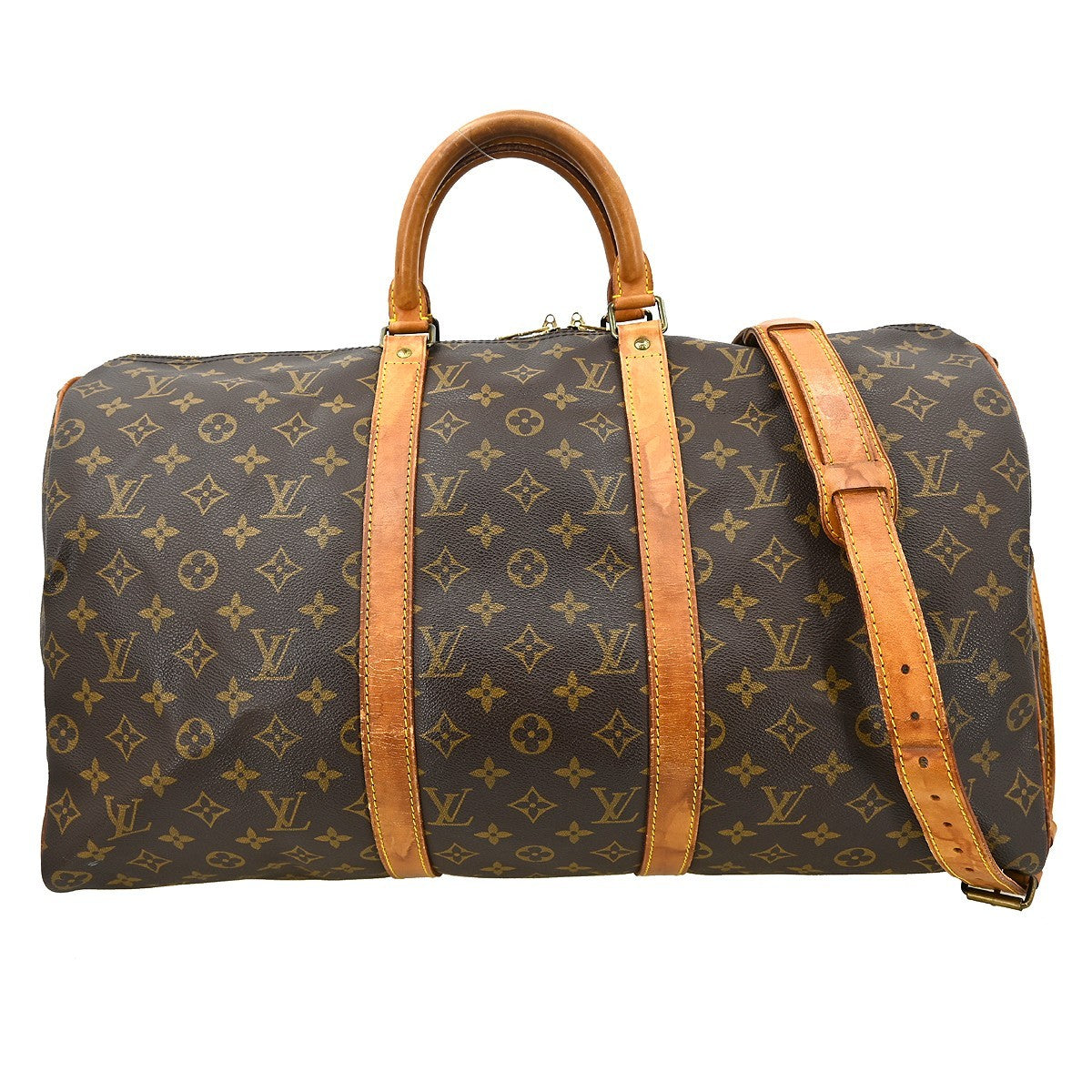 Louis Vuitton Louis Vuitton Keepall Bandouliere Bag Monogram Canvas Brown Canvas Travel Bag Bag (Pre-Loved)