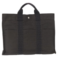 Hermes Fourre-Tout Herline Canvas Gray Canvas Tote Bag Bag (Authentic Pre-Loved)