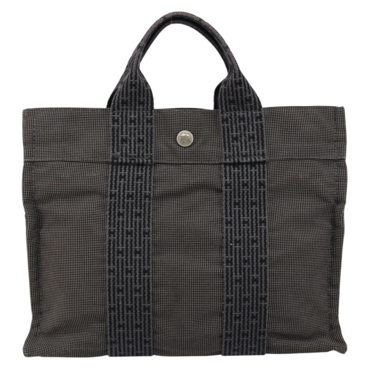 Hermes Fourre-Tout Herline Fourre-Tout Herline Gray Canvas Tote Bag Bag (Authentic Pre-Loved)
