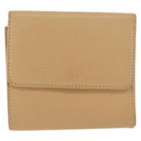 Chanel Cc Trifold Wallet Leather Beige Leather Wallets Accessory (Pre-Loved)