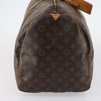 Louis Vuitton Keepall Bag Monogram Canvas Brown Canvas Travel Bag Bag (Authentic Pre-Loved)