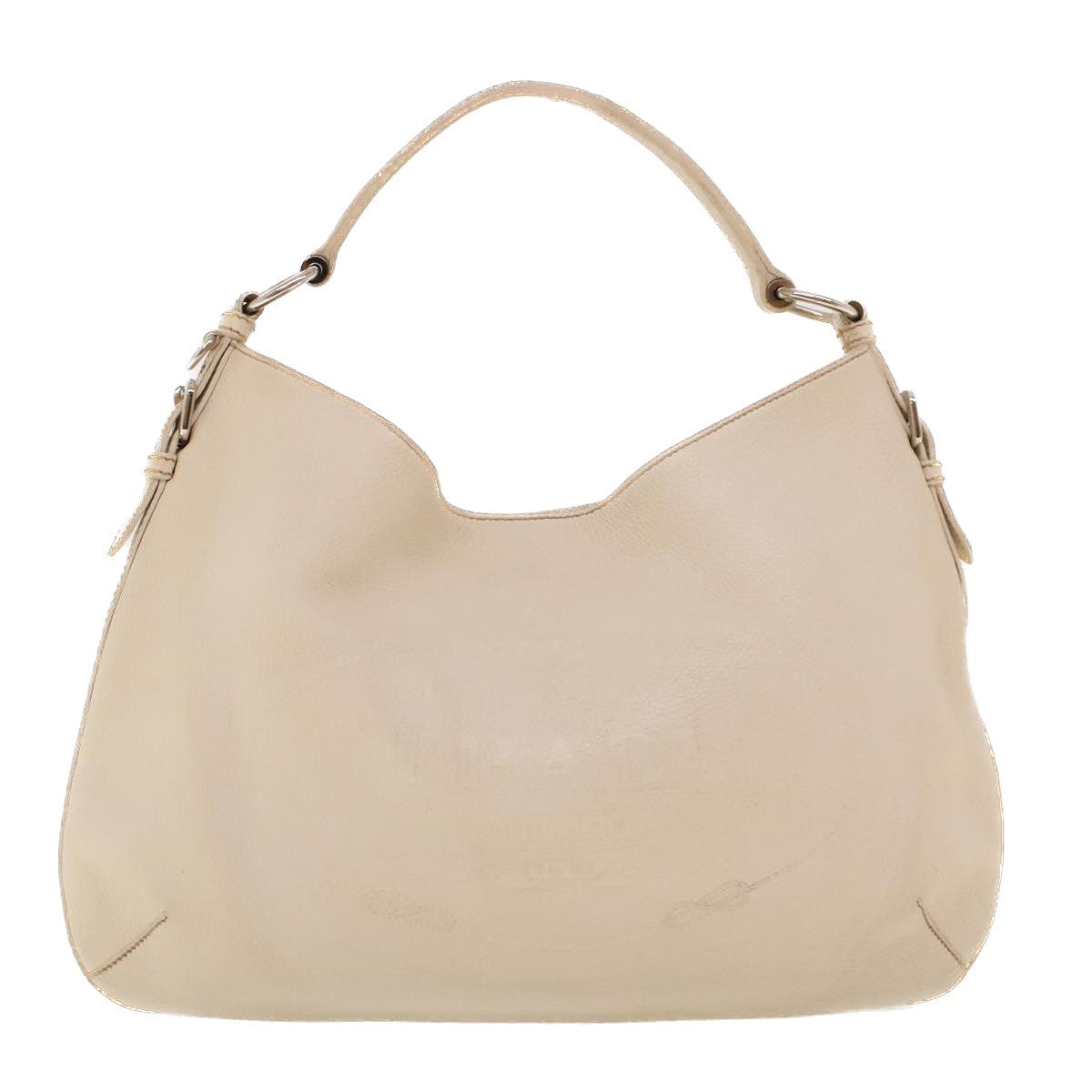 Prada Vintage Shoulder Bag Leather White Leather Shoulder Bag Bag (Pre-Loved)