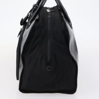 Gucci Travel Boston Bag Leather With Nylon Black Leather Travel Bag Bag (Pre-Loved)