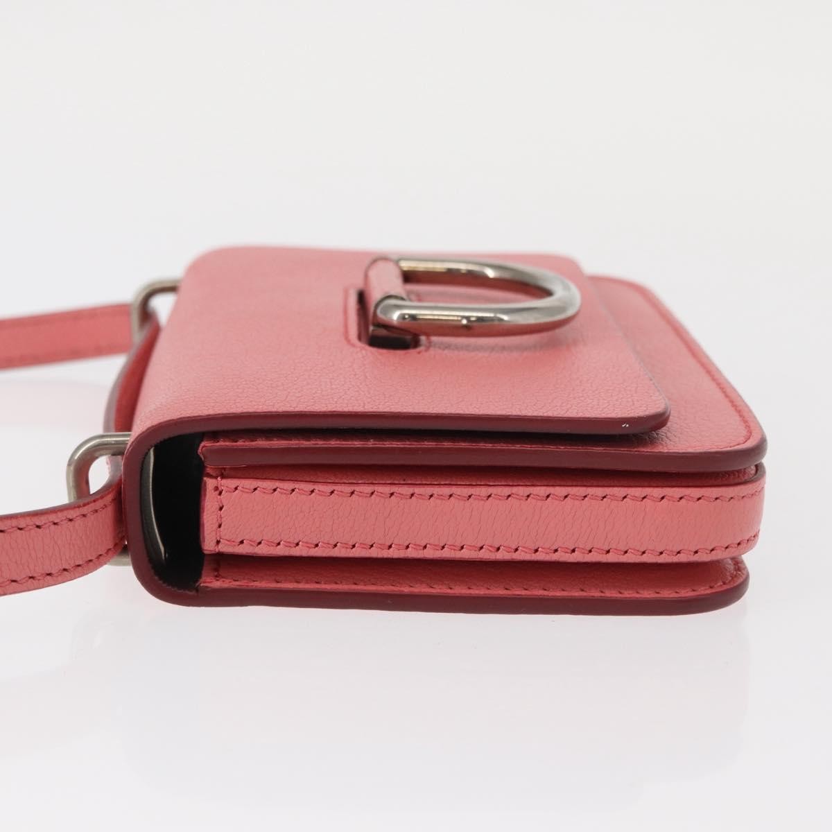 Burberry D-Ring Shoulder Bag Leather Pink Leather Shoulder Bag Bag (Pre-Loved)