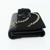 Chanel Flap Clutch Leather Black Leather Clutche & Pouche Bag (Authentic Pre-Loved)