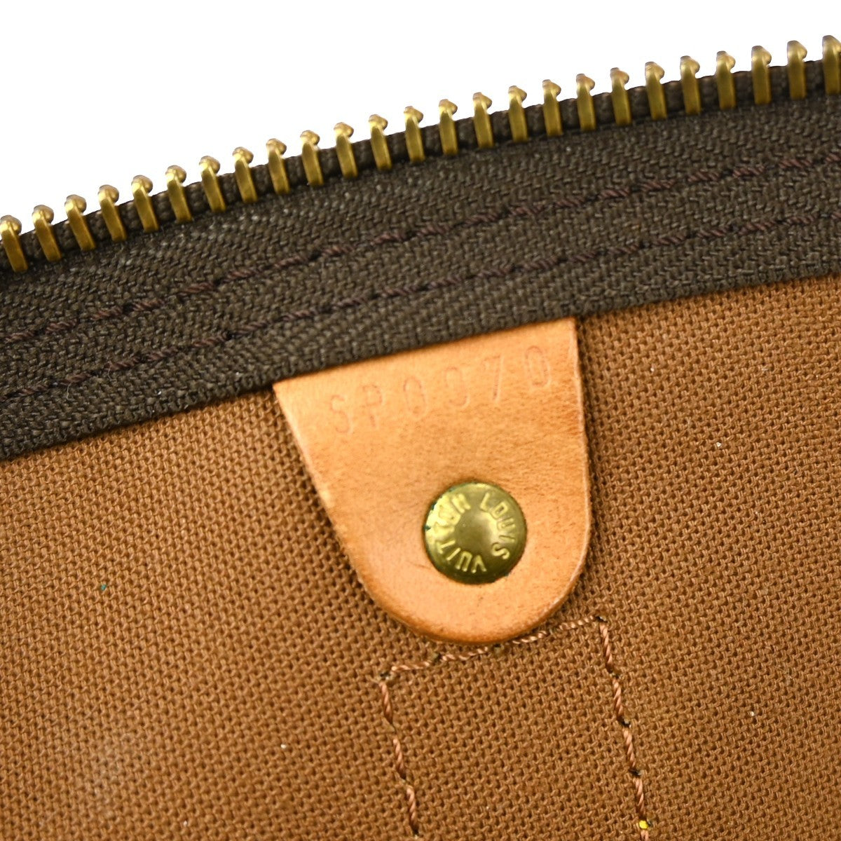 Louis Vuitton Keepall Bag Monogram Canvas Brown Canvas Travel Bag Bag (Authentic Pre-Loved)