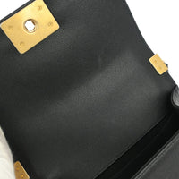 Chanel Boy Flap Bag Quilted Caviar Black Leather Shoulder Bag Bag (Pre-Loved)