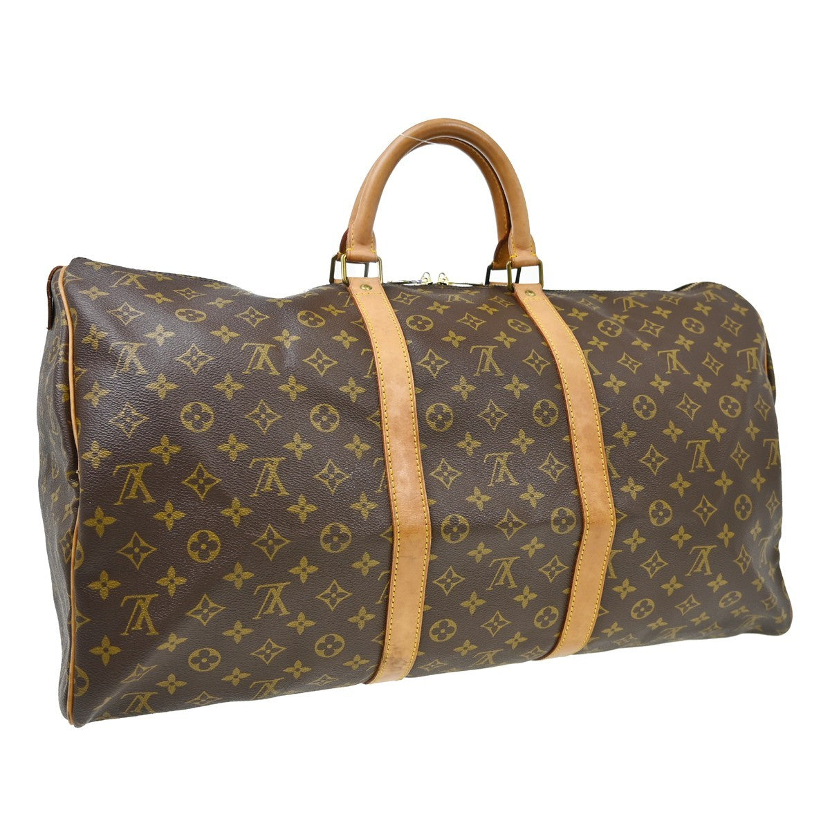 Louis Vuitton Louis Vuitton Keepall Bag Monogram Canvas Brown Canvas Travel Bag Bag (Pre-Loved)