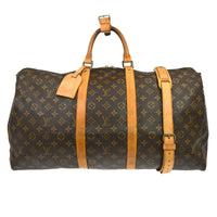 Louis Vuitton Louis Vuitton Keepall Bandouliere Bag Monogram Canvas Brown Canvas Travel Bag Bag (Authentic Pre-Loved)