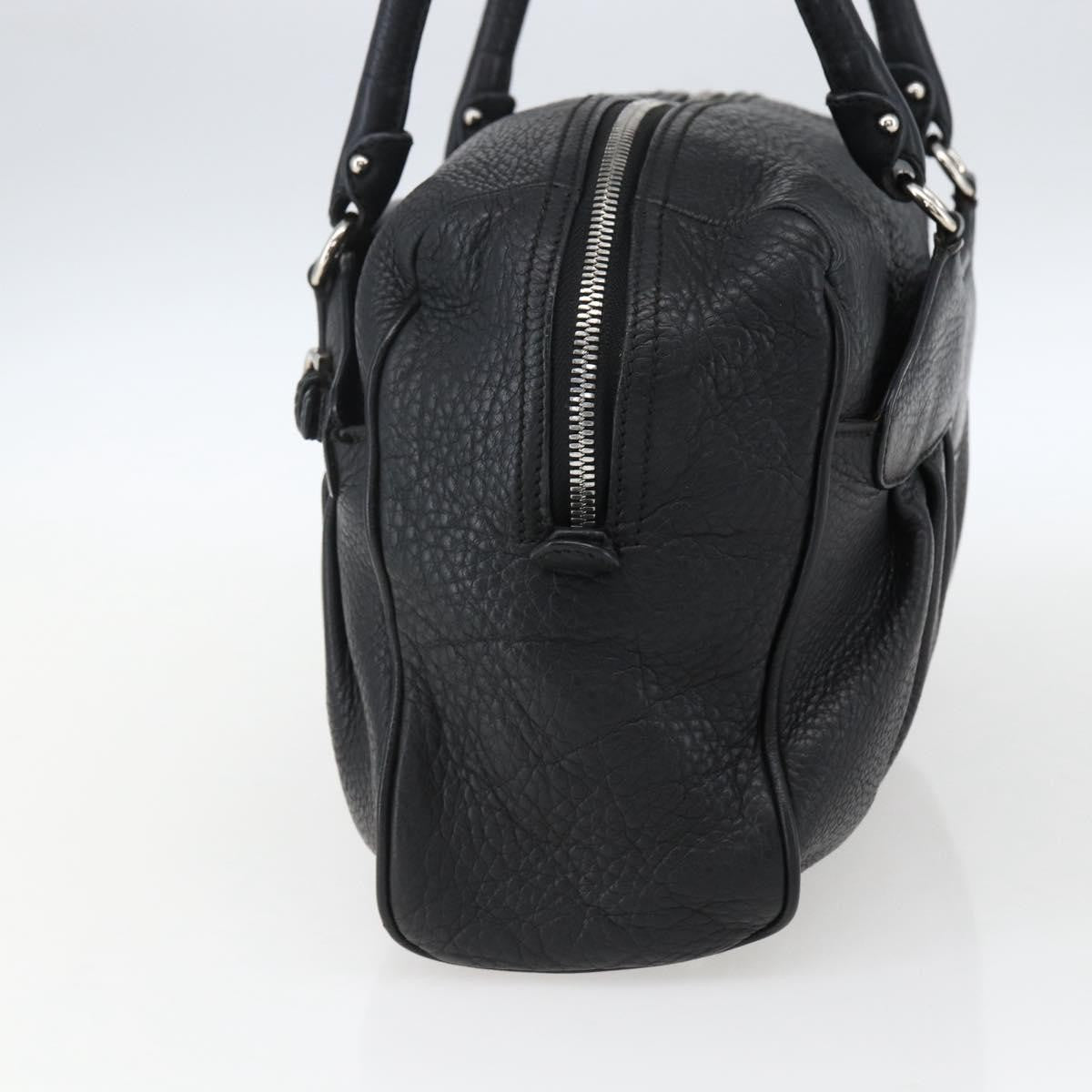 Salvatore Ferragamo Gancini Buckle Shoulder Bag Leather Black Leather Shoulder Bag Bag (Authentic Pre-Loved)