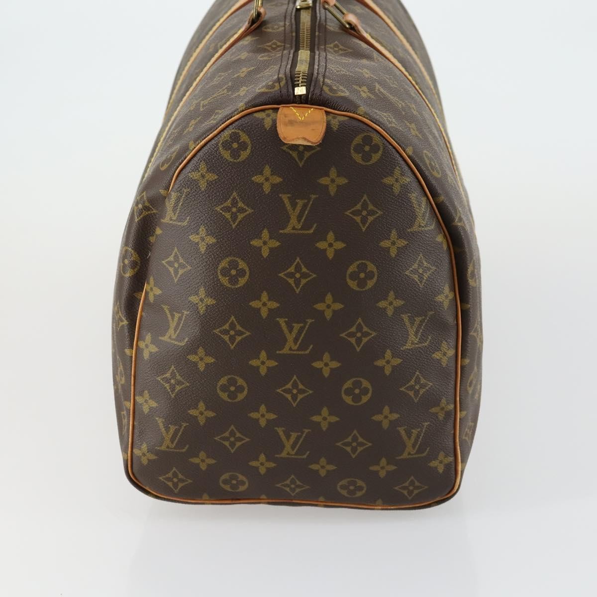Louis Vuitton Keepall Bag Monogram Canvas Brown Canvas Travel Bag Bag (Pre-Loved)