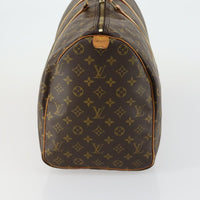 Louis Vuitton Keepall Bag Monogram Canvas Brown Canvas Travel Bag Bag (Pre-Loved)