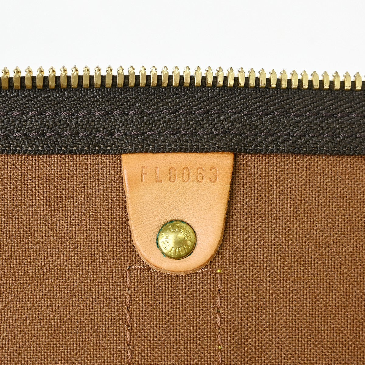 Louis Vuitton Keepall Bag Monogram Canvas Brown Canvas Travel Bag Bag (Pre-Loved)