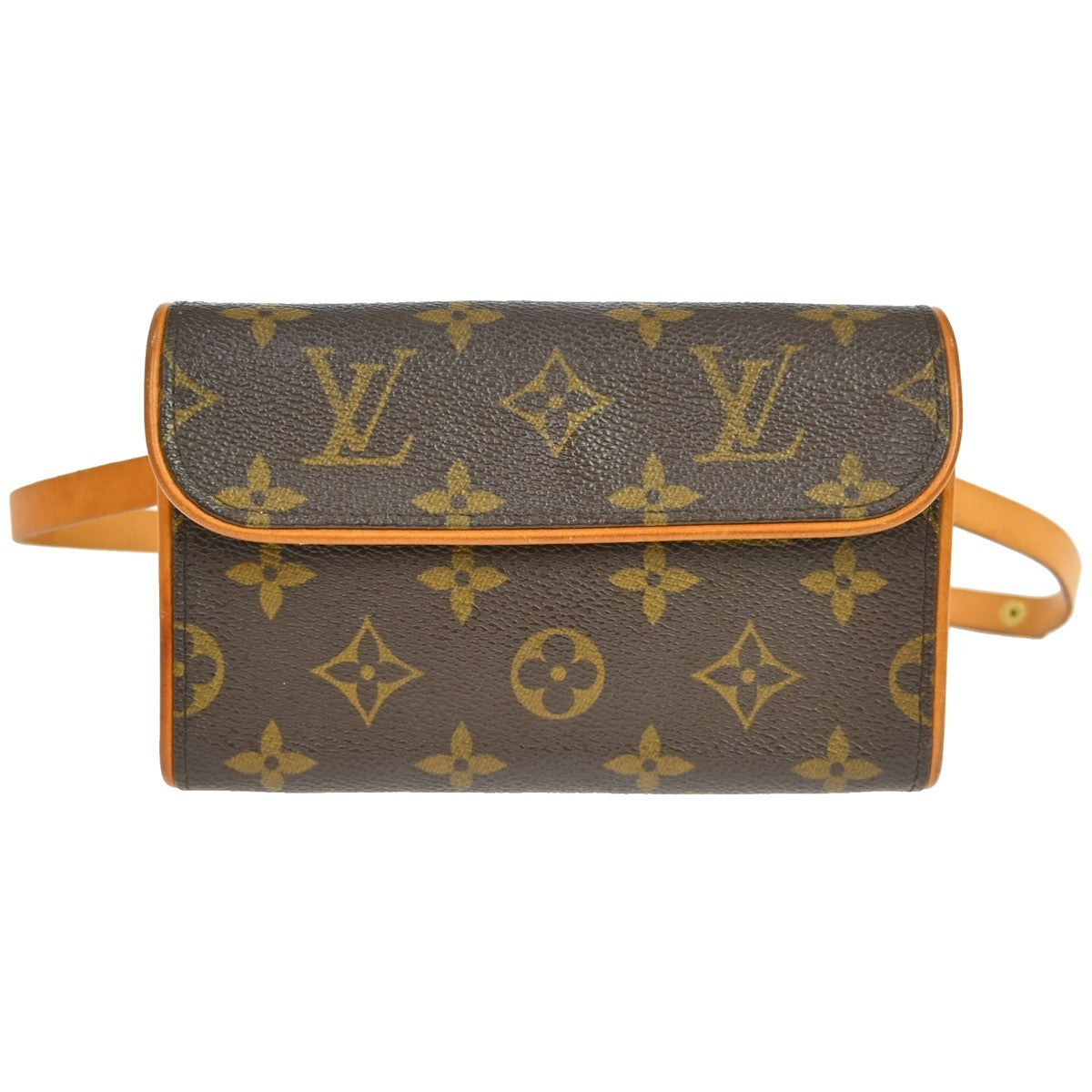 Louis Vuitton Florentine Waist Bag Monogram Canvas Brown Canvas Clutche & Pouche Bag (Authentic Pre-Loved)
