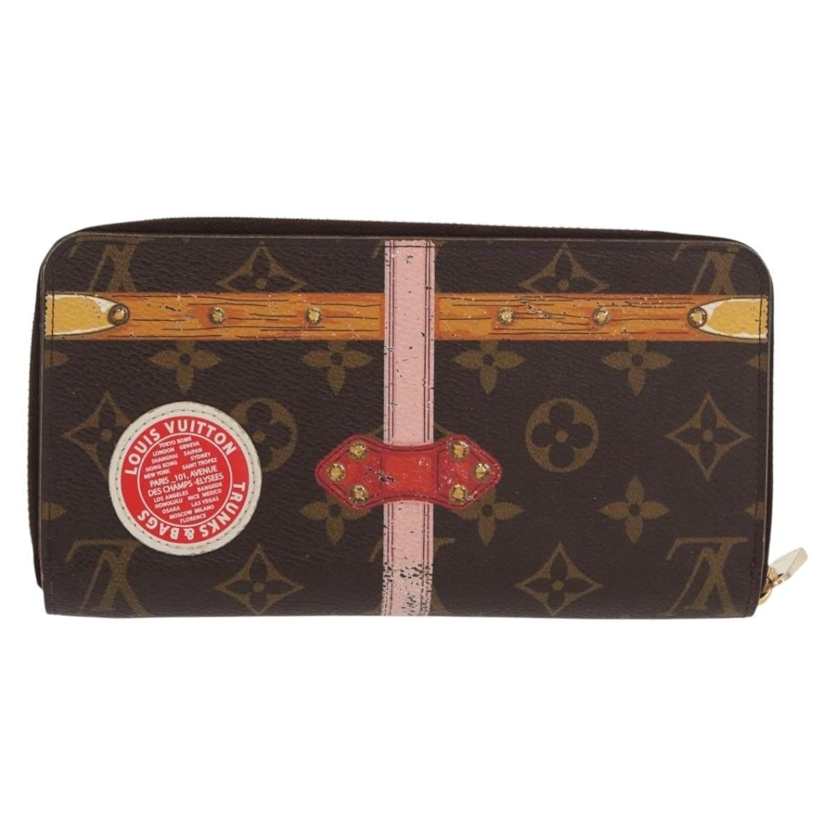 Louis Vuitton Zippy Wallet Canvas Brown Canvas Wallets Accessory (Authentic Pre-Loved)