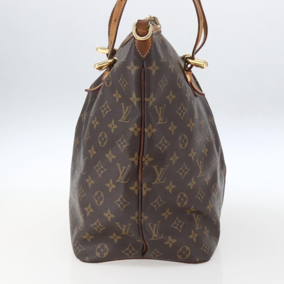 Louis Vuitton Palermo Handbag Monogram Canvas Brown Canvas Tote Bag Bag (Authentic Pre-Loved)