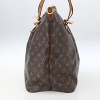Louis Vuitton Palermo Handbag Monogram Canvas Brown Canvas Tote Bag Bag (Authentic Pre-Loved)