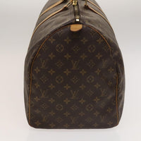 Louis Vuitton Keepall Bag Monogram Canvas Brown Canvas Travel Bag Bag (Authentic Pre-Loved)