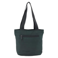 Prada Vintage Zip Tote Tessuto Green Nylon Tote Bag Bag (Authentic Pre-Loved)