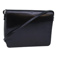 Salvatore Ferragamo Vintage Shoulder Bag Leather Black Leather Shoulder Bag Bag (Authentic Pre-Loved)
