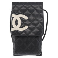 Chanel Cambon Flap Crossbody Bag Quilted Lambskin Silver Leather Shoulder Bag Bag (Authentic Pre-Loved)