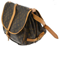Louis Vuitton Saumur Handbag Monogram Canvas Brown Canvas Shoulder Bag Bag (Authentic Pre-Loved)