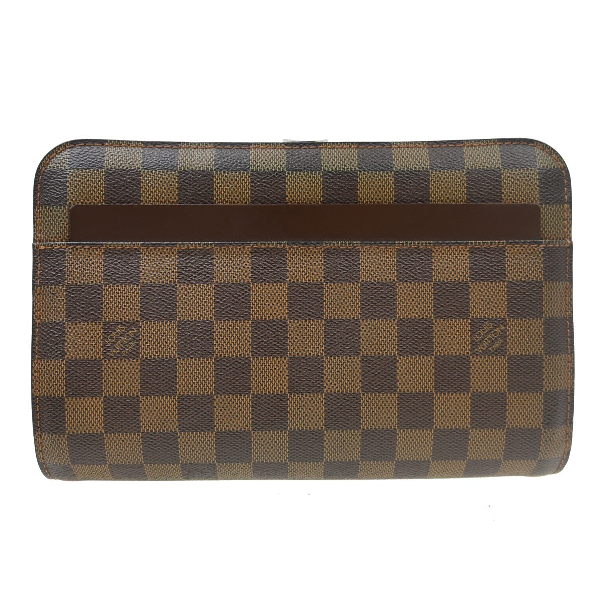 Louis Vuitton Pochette Saint Louis Damier Brown Canvas Clutche & Pouche Bag (Pre-Loved)