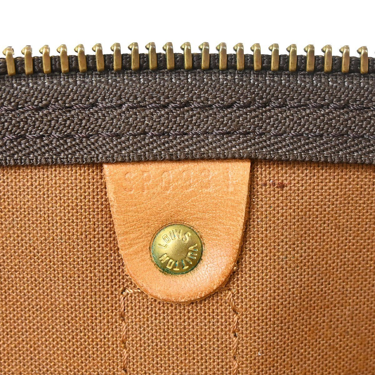 Louis Vuitton Keepall Bag Monogram Canvas Brown Canvas Travel Bag Bag (Pre-Loved)