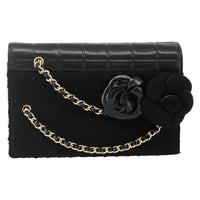 Chanel Flap Clutch Leather Black Leather Clutche & Pouche Bag (Authentic Pre-Loved)