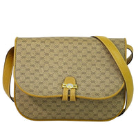 Gucci Gg Marmont Pouch Crossbody Bag Leather Beige Canvas Crossbody Bag Bag (Authentic Pre-Loved)