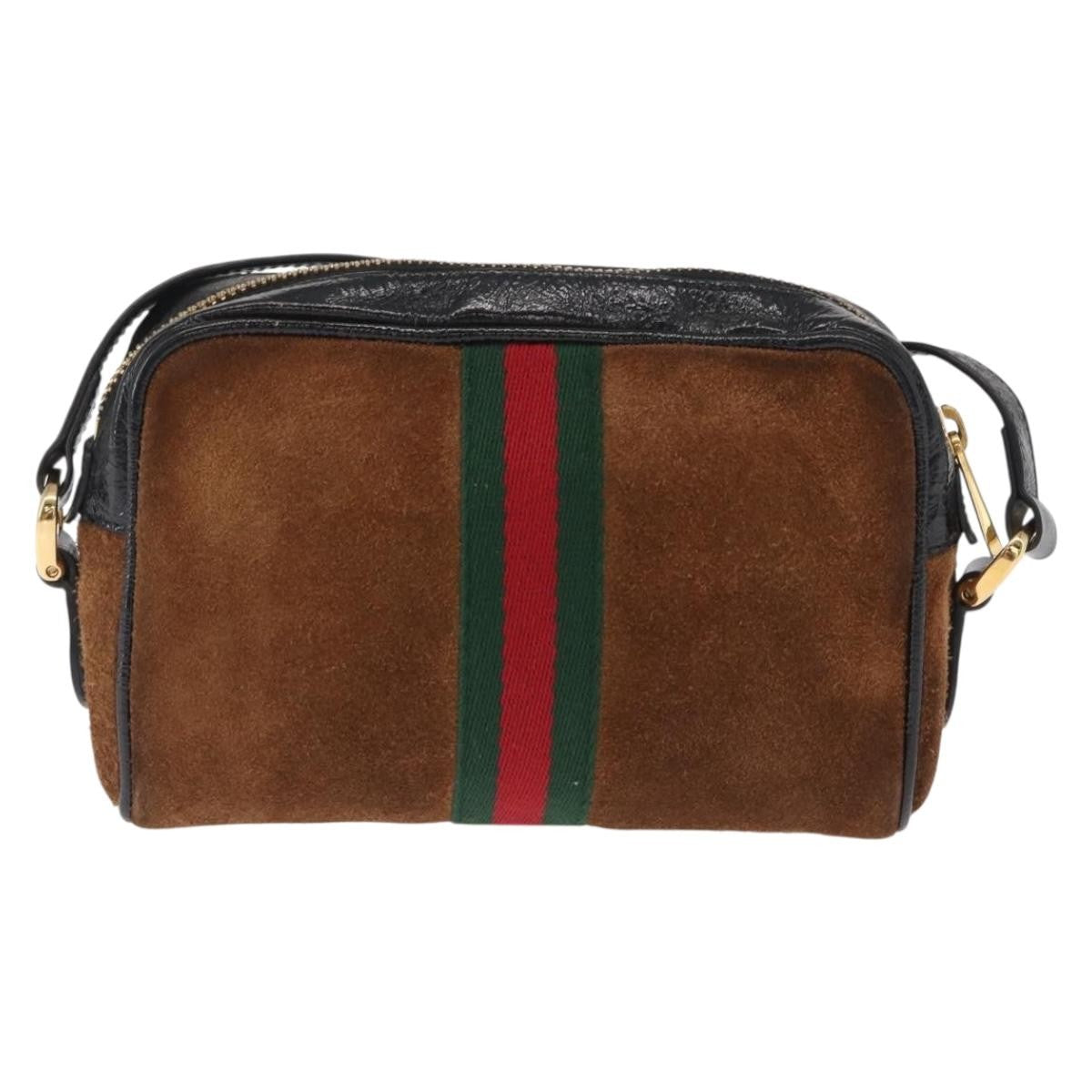 Gucci Ophidia Shoulder Bag Suede Brown Suede Shoulder Bag Bag (Authentic Pre-Loved)
