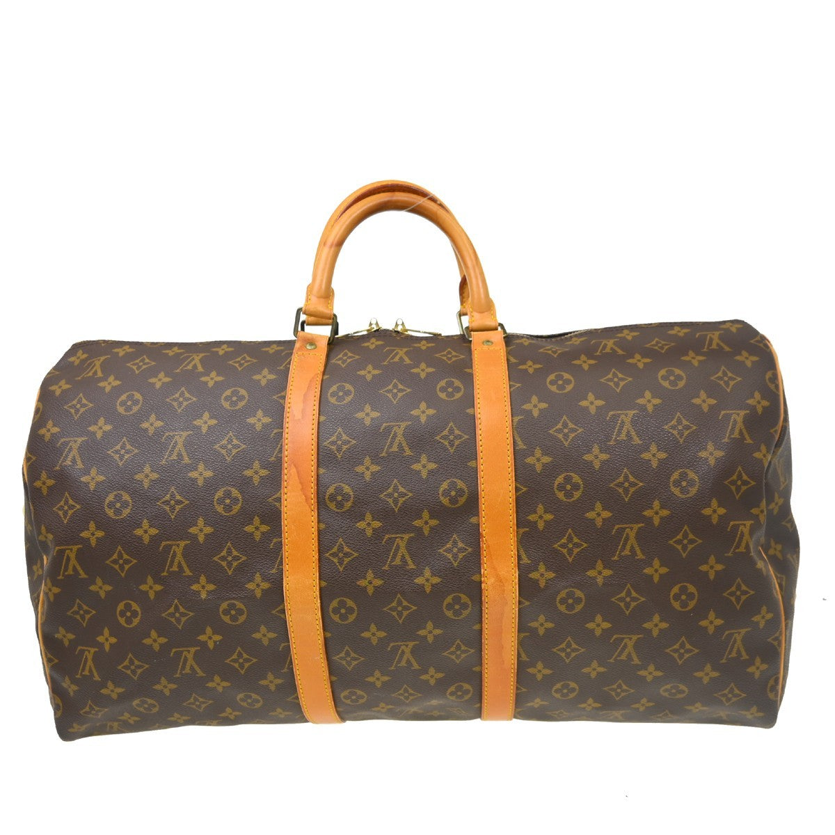 Louis Vuitton Keepall Bag Monogram Canvas Brown Canvas Travel Bag Bag (Pre-Loved)