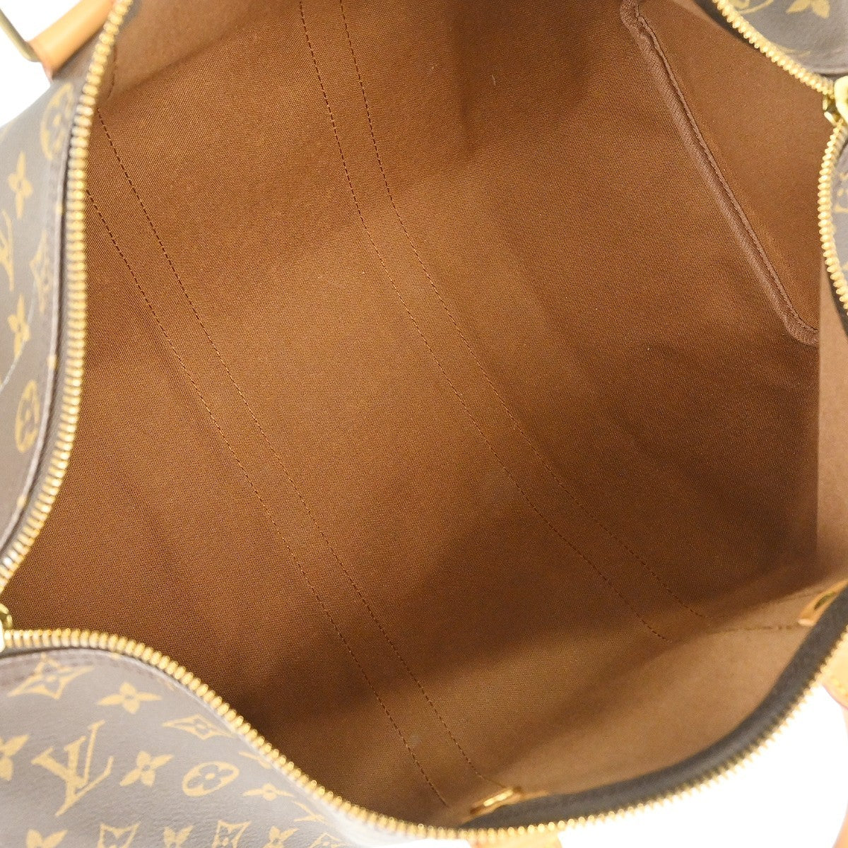 Louis Vuitton Keepall Bag Monogram Canvas Brown Canvas Travel Bag Bag (Authentic Pre-Loved)