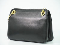 Gucci Marina Chain Shoulder Bag Leather Black Leather Shoulder Bag Bag (Pre-Loved)