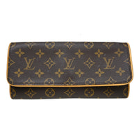 Louis Vuitton Twin Handbag Monogram Canvas Brown Canvas Clutche & Pouche Bag (Authentic Pre-Loved)