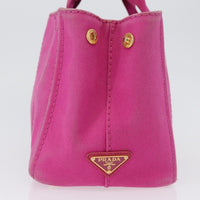 Prada Prada Canapa Tote Canvas Pink Canvas Tote Bag Bag (Pre-Loved)