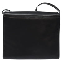 Salvatore Ferragamo Vara Shoulder Bag Leather Black Leather Shoulder Bag Bag (Authentic Pre-Loved)