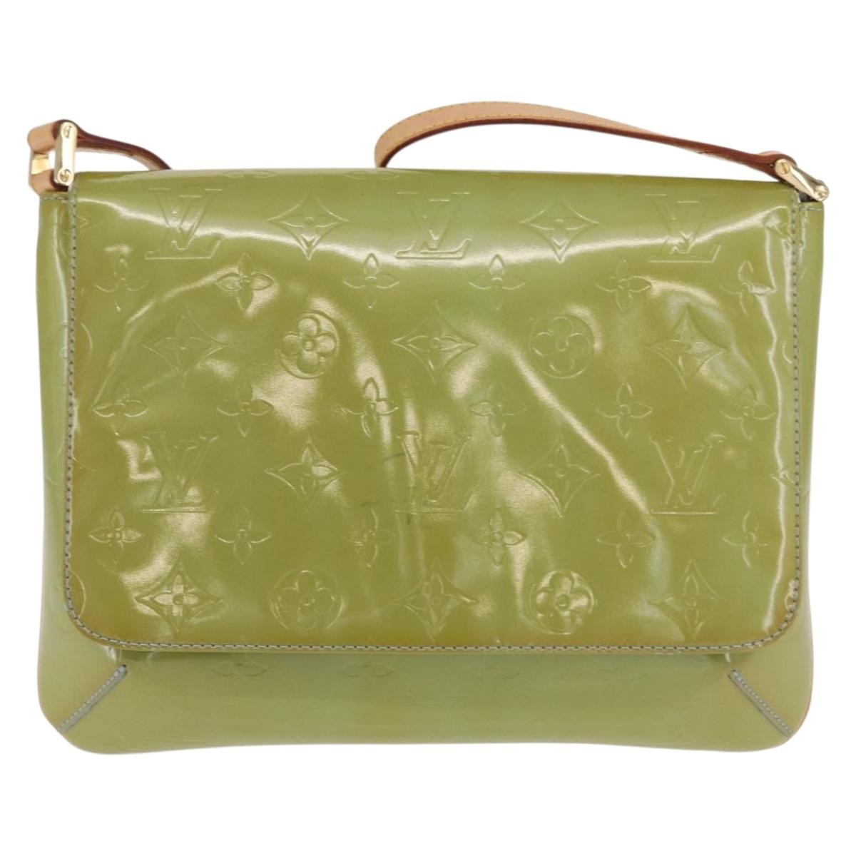 Louis Vuitton Thompson Street Handbag Monogram Vernis Green Patent_Leather Shoulder Bag Bag (Authentic Pre-Loved)