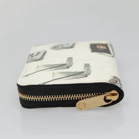 Louis Vuitton Nicolas Ghesquière Zippy Wallet Patent Monogram White Patent_Leather Wallets Accessory (Authentic Pre-Loved)