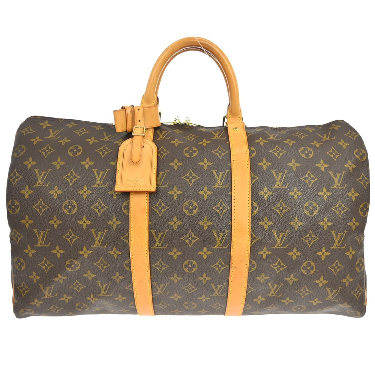 Louis Vuitton Louis Vuitton Keepall Bag Monogram Canvas Brown Canvas Travel Bag Bag (Pre-Loved)