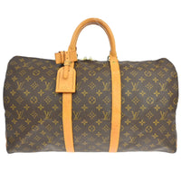 Louis Vuitton Louis Vuitton Keepall Bag Monogram Canvas Brown Canvas Travel Bag Bag (Pre-Loved)