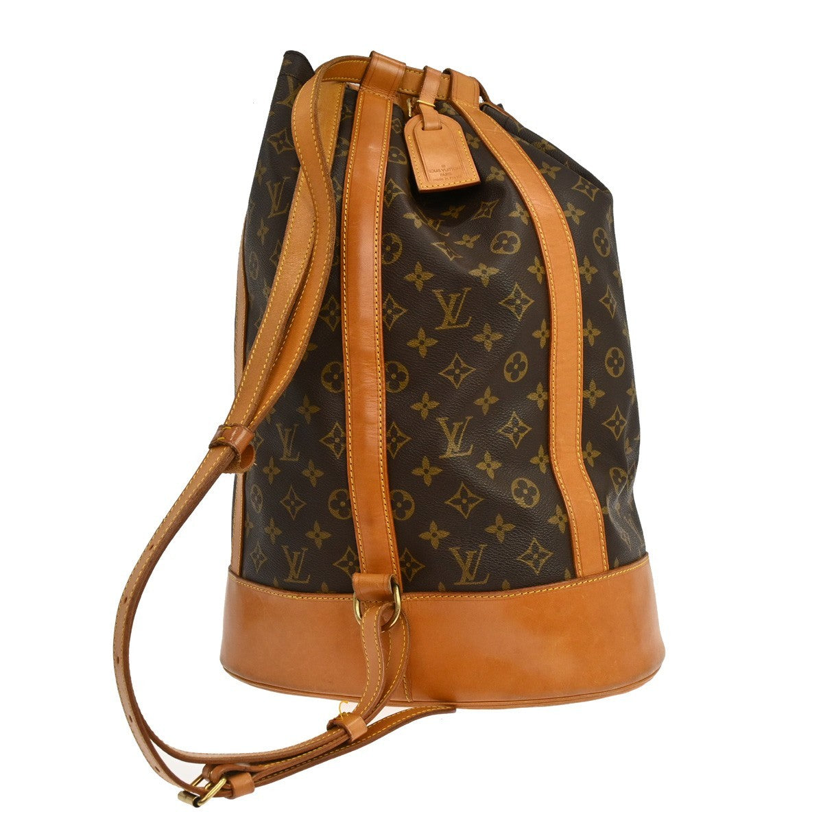 Louis Vuitton Randonnee Backpack Monogram Canvas Brown Canvas Shoulder Bag Bag (Pre-Loved)