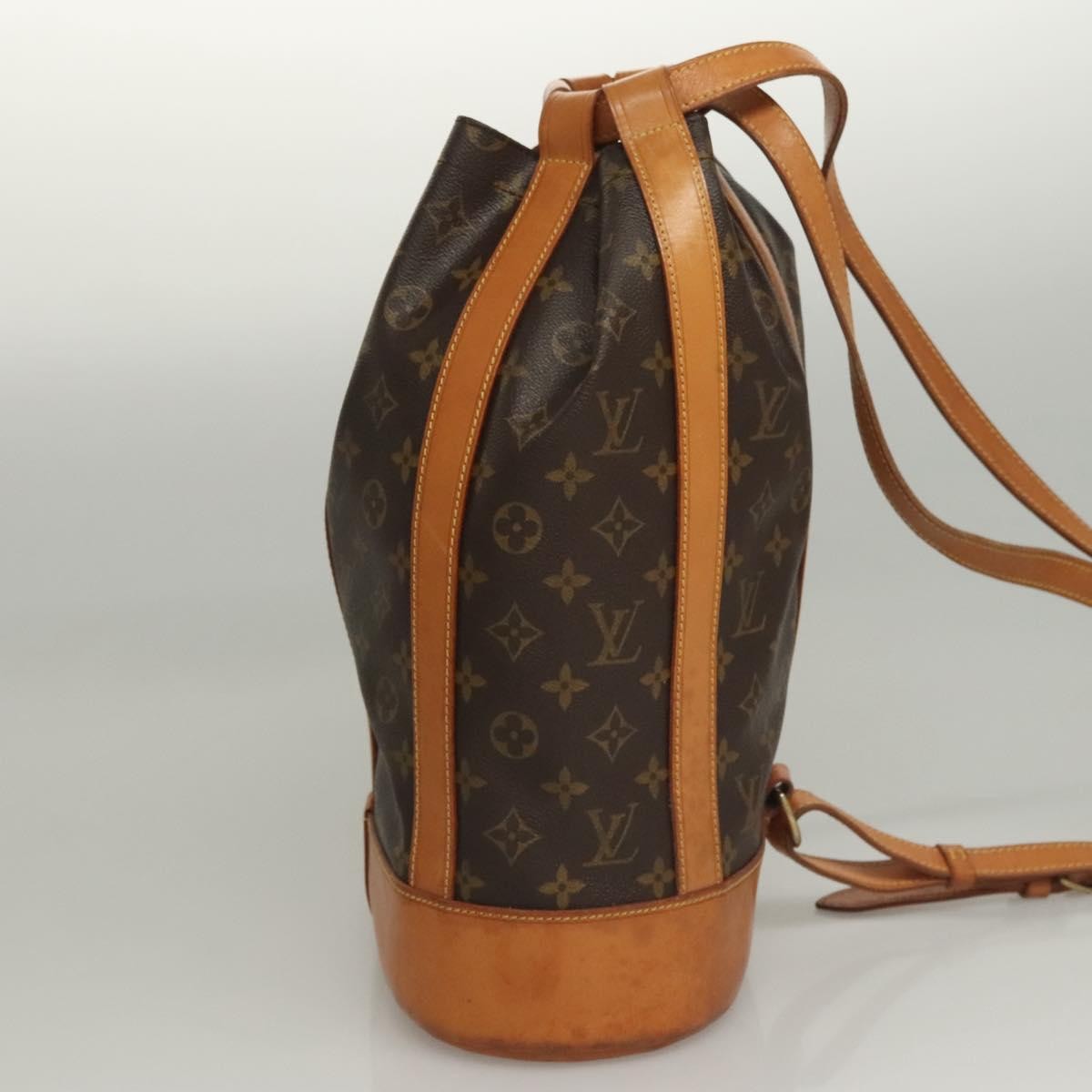 Louis Vuitton Randonnee Backpack Monogram Canvas Brown Canvas Shoulder Bag Bag (Authentic Pre-Loved)