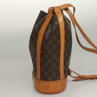 Louis Vuitton Randonnee Backpack Monogram Canvas Brown Canvas Shoulder Bag Bag (Authentic Pre-Loved)