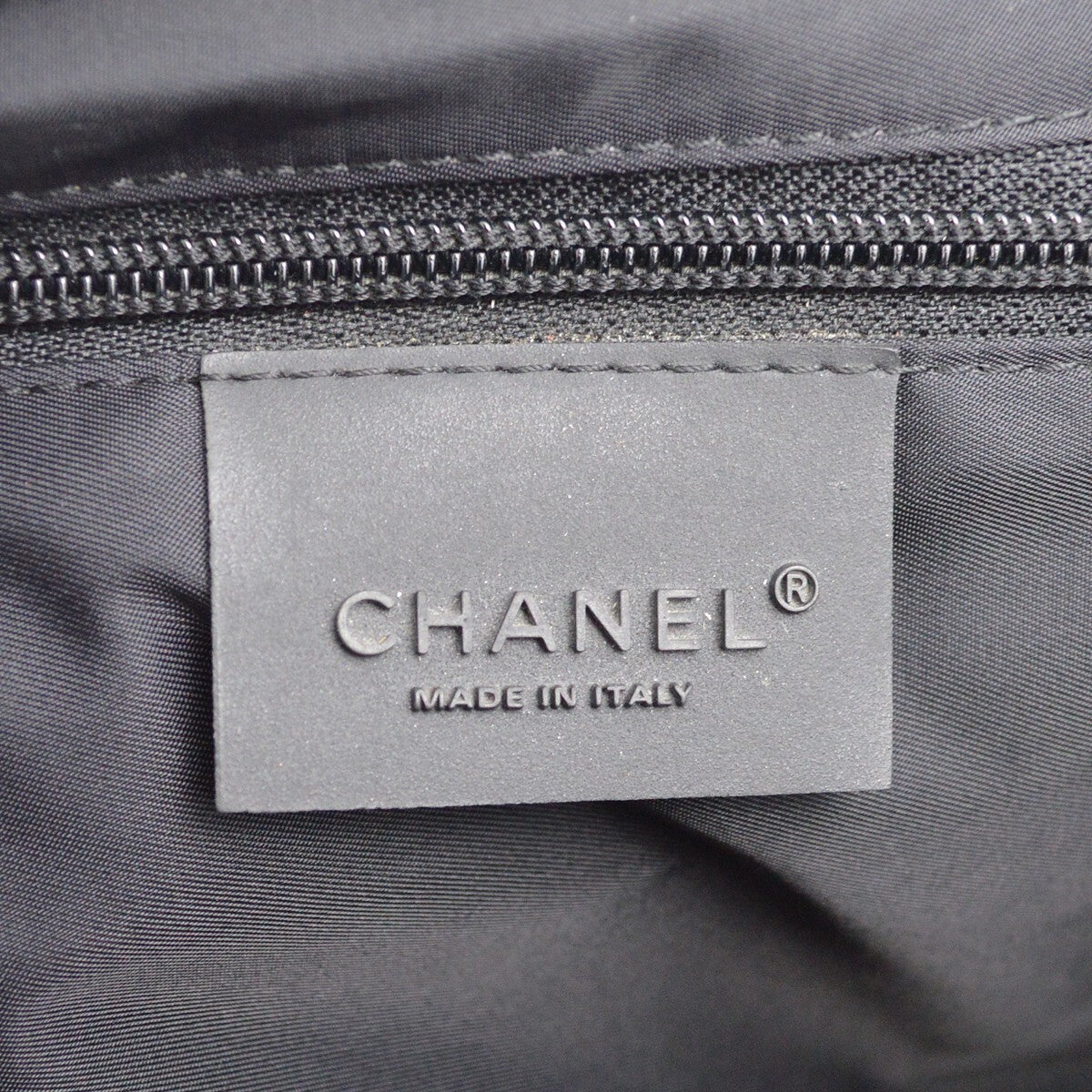 Chanel Sport Line Flap Messenger Bag Wool And Nylon Black Nylon Shoulder Bag Bag (Authentic Pre-Loved)