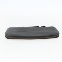 Louis Vuitton Atoll Organizer Wallet Taiga Leather Black Leather Clutche & Pouche Bag (Authentic Pre-Loved)