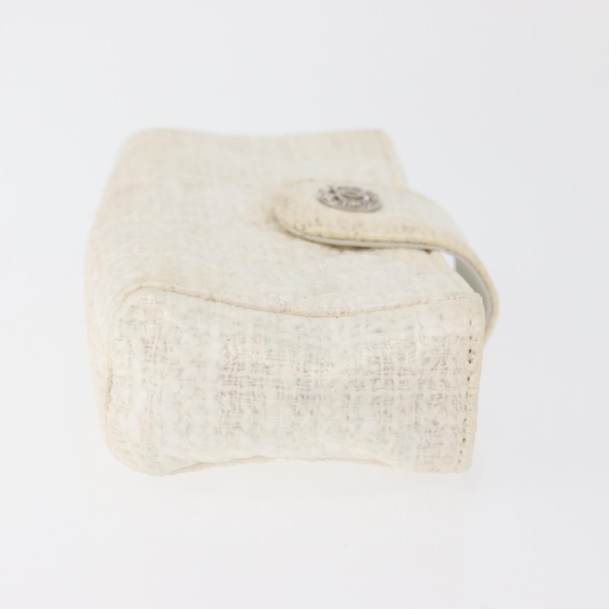 Chanel Vintage Clutch Tweed White Tweed Clutche & Pouche Bag (Pre-Loved)