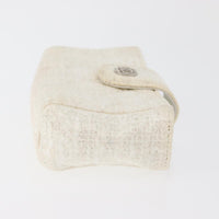 Chanel Vintage Clutch Tweed White Tweed Clutche & Pouche Bag (Pre-Loved)