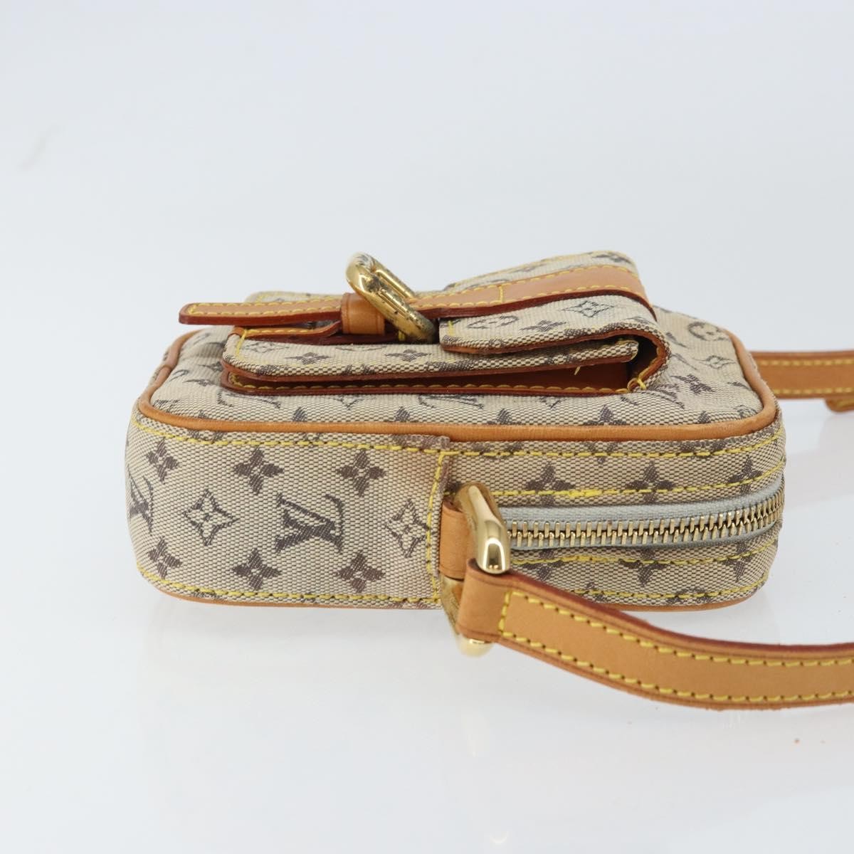 Louis Vuitton Juliette Crossbody Bag Mini Lin Blue Canvas Shoulder Bag Bag (Authentic Pre-Loved)